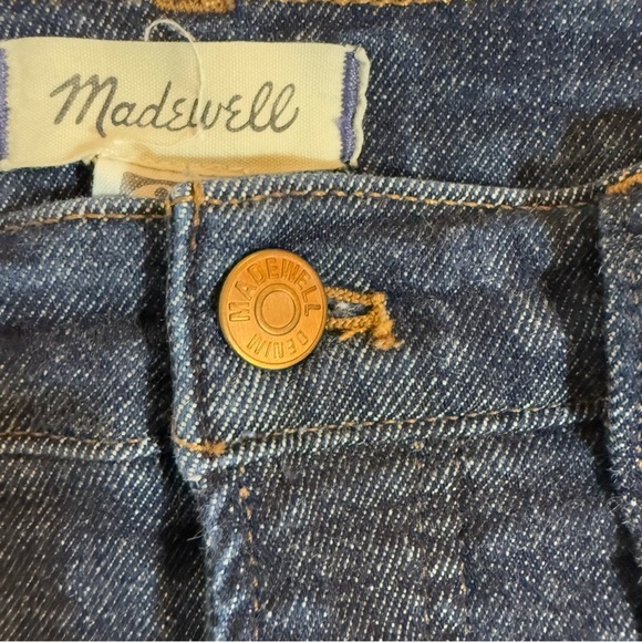 Madewell Women's Straight Leg Jeans - Dark Blue - Picture 7 of 14